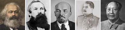 K.Marx, F.Engels, V.I.Lenin, J.Stalin, Mao Tse-Tung -- Great leaders of workers